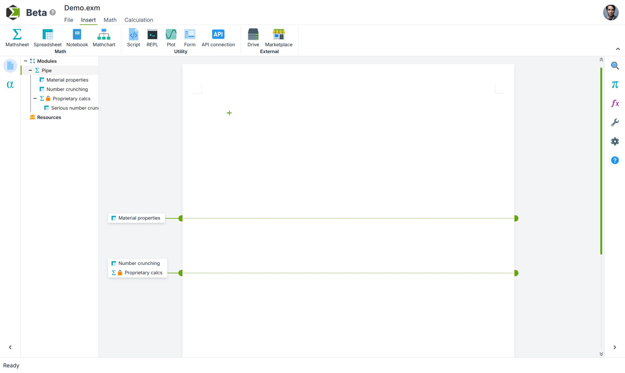 Exomath screenshot